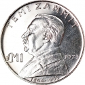1 Lira 1973, KM# 19, Malta, Temi Zammit
