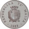 2 Liri 1989, KM# 88, Malta, 25th Anniversary of Independence