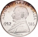 2 Liri 1974, KM# 31, Malta, Great Maltese Thinkers, Alfonso Maria Galea