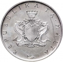4 Liri 1975, KM# 32, Malta, Fortress Malta, Saint Agatha's Tower
