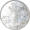 5 Liri 1977, KM# 47, Malta, Xarolla Windmill