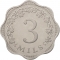 3 Mils 1972-2006, KM# 6, Malta