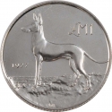 1 Lira 1977, KM# 45, Malta, Pharaoh Hound