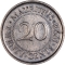 20 Cents 1998, Mauritius