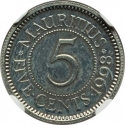 5 Cents 1998, Mauritius