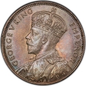 1/4 Rupee 1934-1936, KM# 15, Mauritius, George V