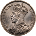 1/2 Rupee 1934, KM# 16, Mauritius, George V