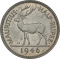 1/2 Rupee 1946, KM# 23, Mauritius, George VI