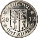 1 Rupee 2012-2023, KM# 55a, Mauritius