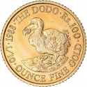 100 Rupees 1988, KM# 57, Mauritius, Dodo Gold