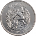 25 Rupees 1977, KM# 43, Mauritius, Elizabeth II, 25th Anniversary of the Accession of Elizabeth II to the Throne