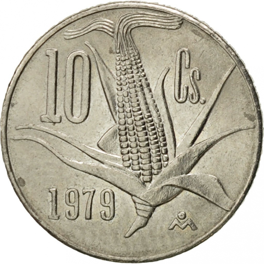 10 Centavos 1974-1980, KM# 434, Mexico