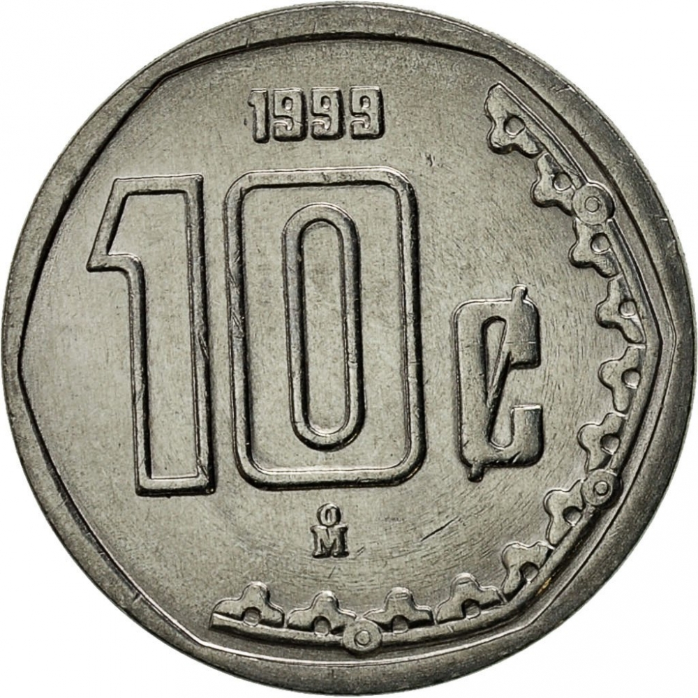 10 Centavos 1992-2009, KM# 547, Mexico