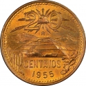 20 Centavos 1955-1971, KM# 440, Mexico