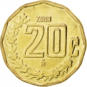 20 Centavos 1992-2009, KM# 548, Mexico