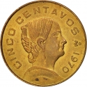 5 Centavos 1970-1976, KM# 427, Mexico