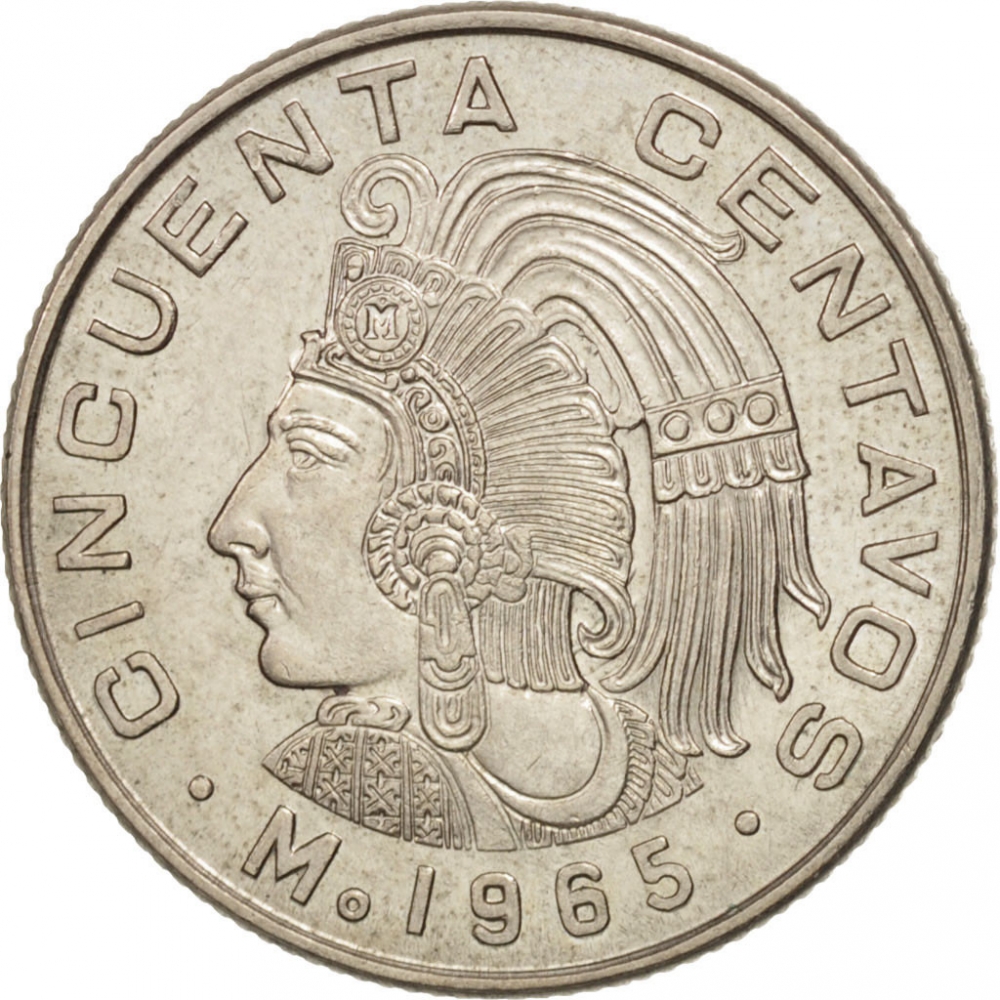 50 Centavos Mexico 1964-1969, KM# 451 | CoinBrothers Catalog
