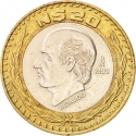 20 Nuevos Pesos 1993-1995, KM# 561, Mexico