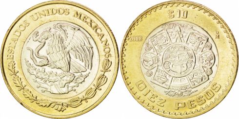 10 Pesos Mexico 1997-2021, KM# 616 | CoinBrothers Catalog