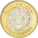 10 Pesos 1997-2023, KM# 616, Mexico