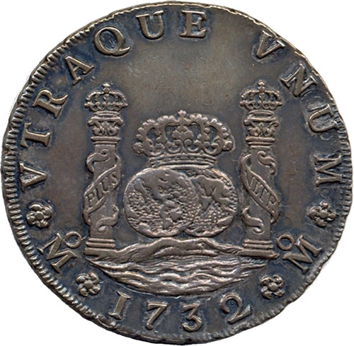 100 Pesos 2011, KM# 950, Mexico, Numismatic Heritage of Mexico, Philip V 8 Reales, 8 Reales 1732, Philip V