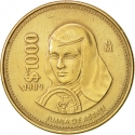 1000 Pesos 1988-1992, KM# 536, Mexico