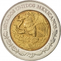 2 Pesos 1996-2023, KM# 604, Mexico