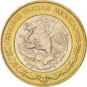 20 Pesos 2000-2001, KM# 637, Mexico, Third Millennium, Xiuhtecuhtli
