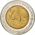 5 Pesos 1997-2023, KM# 605, Mexico