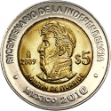 5 Pesos 2009, KM# 912, Mexico, 200th Anniversary of Mexican Independence, Agustín de Iturbide