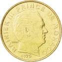 10 Centimes 1962-1995, KM# 142, Monaco, Rainier III