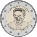 2 Euro 2023, KM# 214, Monaco, Albert II, 100th Anniversary of Birthday of Rainier III