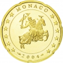 20 Euro Cent 2001-2004, KM# 171, Monaco, Rainier III