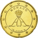 20 Euro Cent 2006, KM# 182, Monaco, Albert II