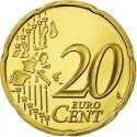 20 Euro Cent 2006, KM# 182, Monaco, Albert II