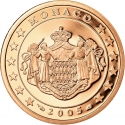 5 Euro Cent 2001-2005, KM# 169, Monaco, Rainier III