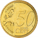 50 Euro Cent 2009-2020, KM# 193, Monaco, Albert II