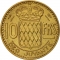 10 Francs 1950-1951, KM# 130, Monaco, Rainier III