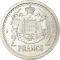 2 Francs 1943, KM# 121, Monaco, Louis II