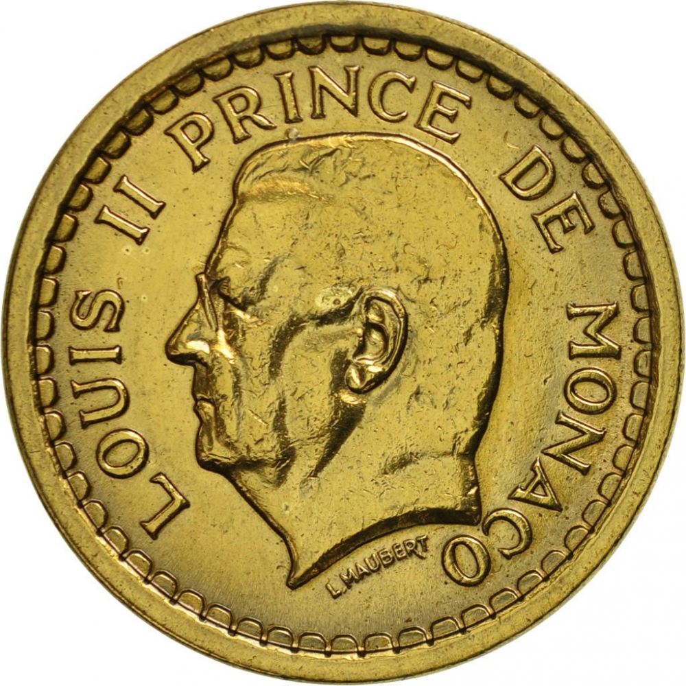 2 Francs Monaco 1945, KM# 121a | CoinBrothers Catalog