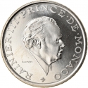 2 Francs 1979-1982, KM# 157, Monaco, Rainier III