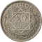 20 Francs 1947, Y# 45, Morocco, Mohammed V