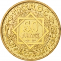 50 Francs 1952, Y# 51, Morocco, Mohammed V