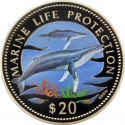 20 Dollar 1998, KM# 14, Namibia, Marine Life Protection