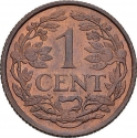 1 Cent 1952-1970, KM# 1, Netherlands Antilles, Juliana