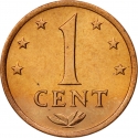 1 Cent 1970-1978, KM# 8, Netherlands Antilles, Juliana