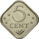 5 Cents 1971-1985, KM# 13, Netherlands Antilles, Juliana, Beatrix