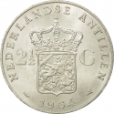 2½ Gulden 1964, KM# 7, Netherlands Antilles, Juliana