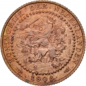 1 Cent 1902-1907, KM# 132, Netherlands, Wilhelmina