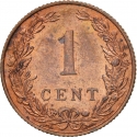 1 Cent 1902-1907, KM# 132, Netherlands, Wilhelmina